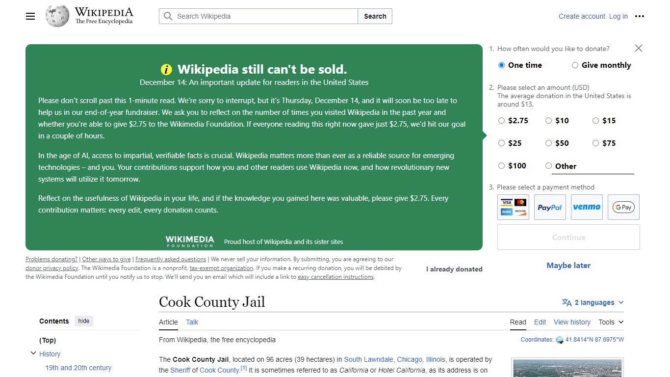 Cook County Jail - Wikipedia